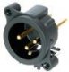 XLR 3P Male Chassis Male Vertical
